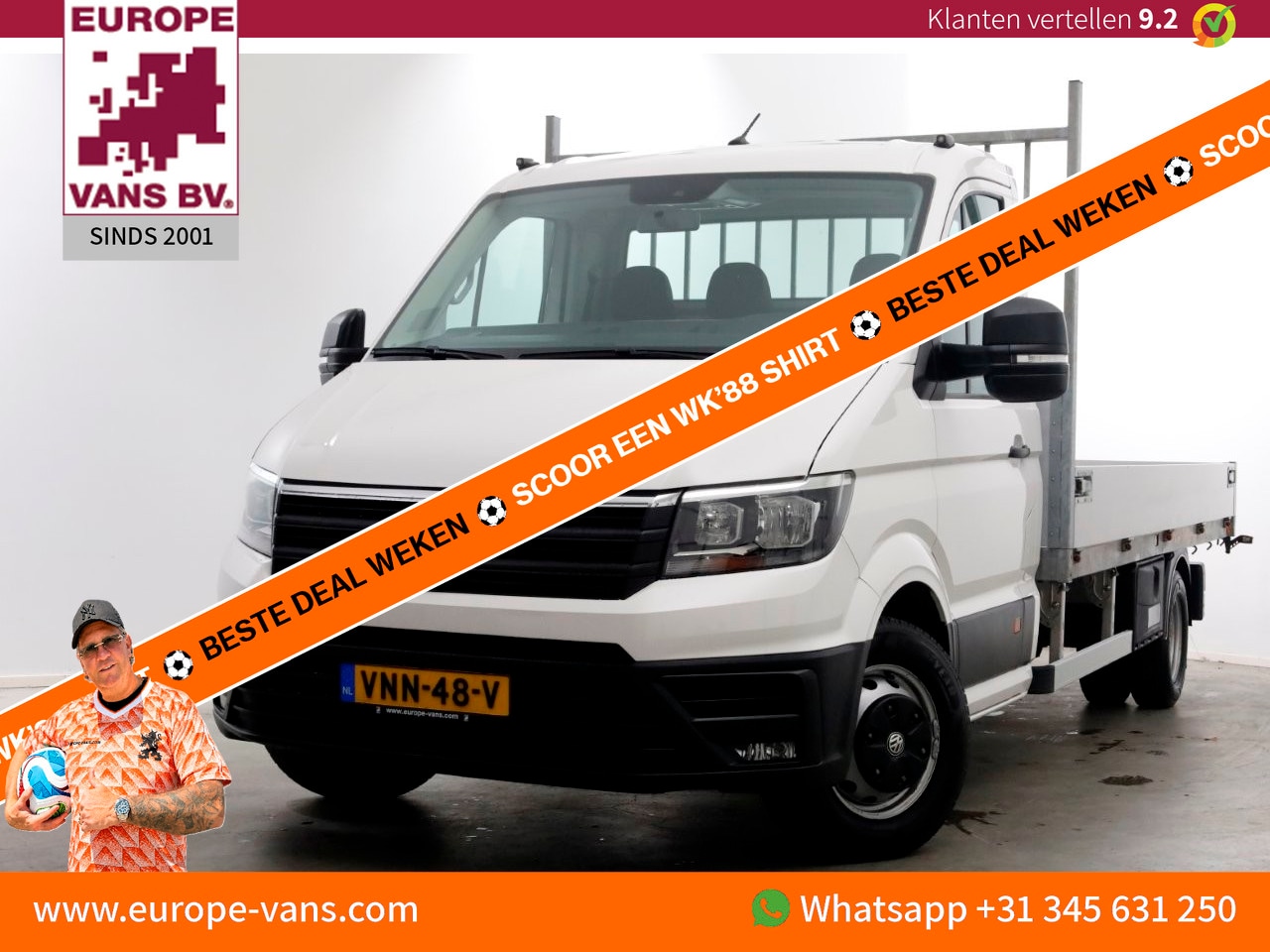Volkswagen Crafter - 50 2.0 TDI 177pk Open Laadbak L433cm Trekhaak 3500kg 01-2022 - AutoWereld.nl