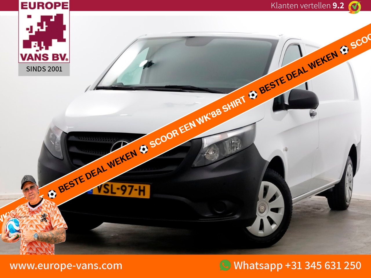 Mercedes-Benz Vito - 110 CDI 110pk RWD XL Extra Lang Airco/Navi/Camera 12-2022 - AutoWereld.nl