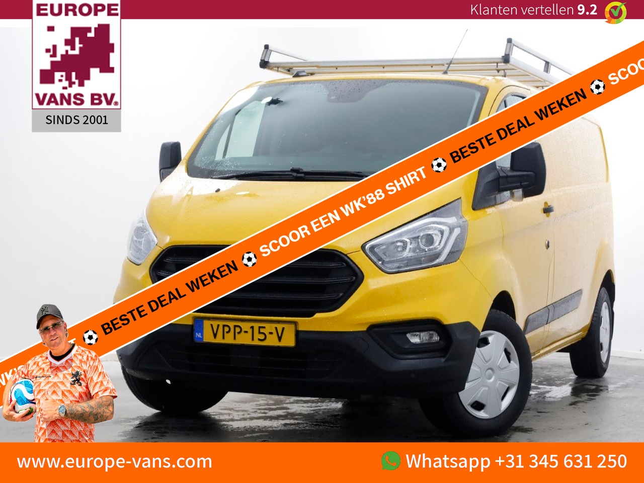 Ford Transit Custom - 340 2.0 TDCI 130pk L2H1 Trend Airco/Trekhaak 2800kg 03-2022 - AutoWereld.nl