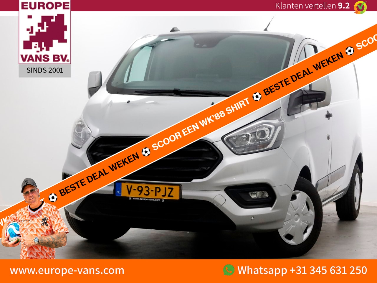 Ford Transit Custom - 2.0 TDCI 130pk L2H1 Trend Airco/Navi/Achterklep 10-2021 - AutoWereld.nl