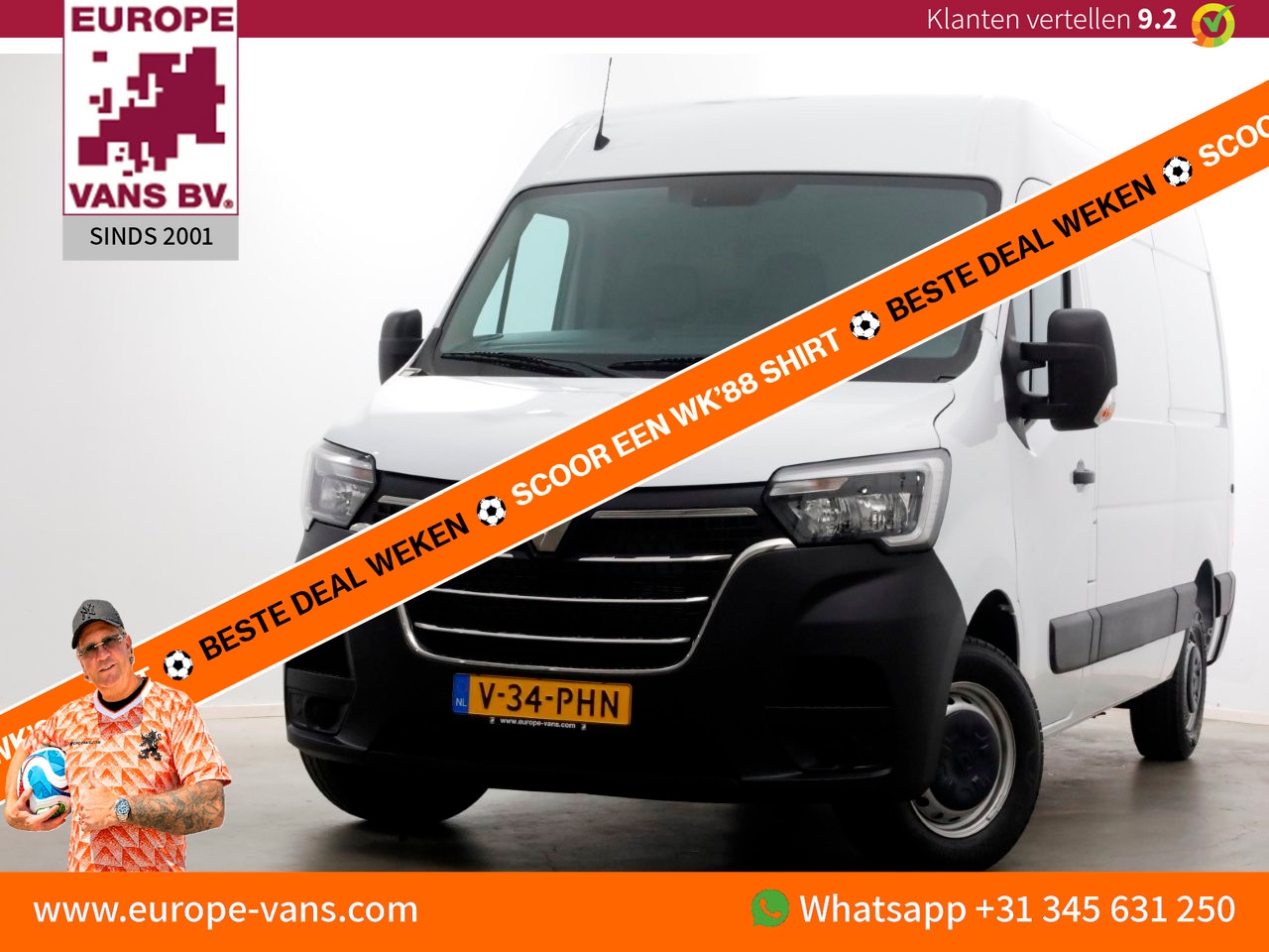 Renault Master - T35 2.3 dCi 135pk L2H2 Comfort Airco/Navi NIEUW BPM-Vrij 03-2023 - AutoWereld.nl