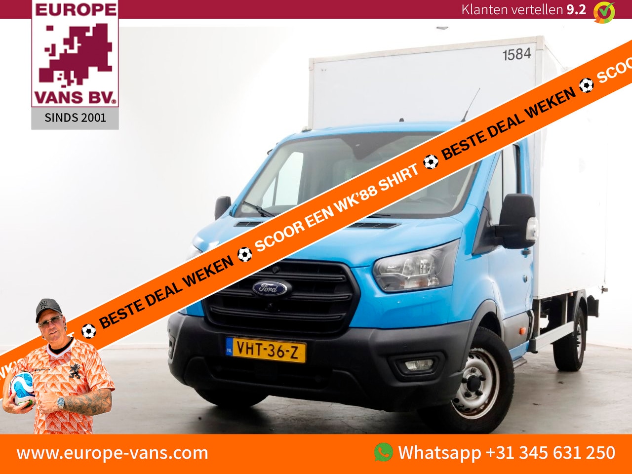 Ford Transit - 350 2.0 TDCI 130pk E6 Bakwagen met achterdeuren 2-Persoons 12-2020 - AutoWereld.nl