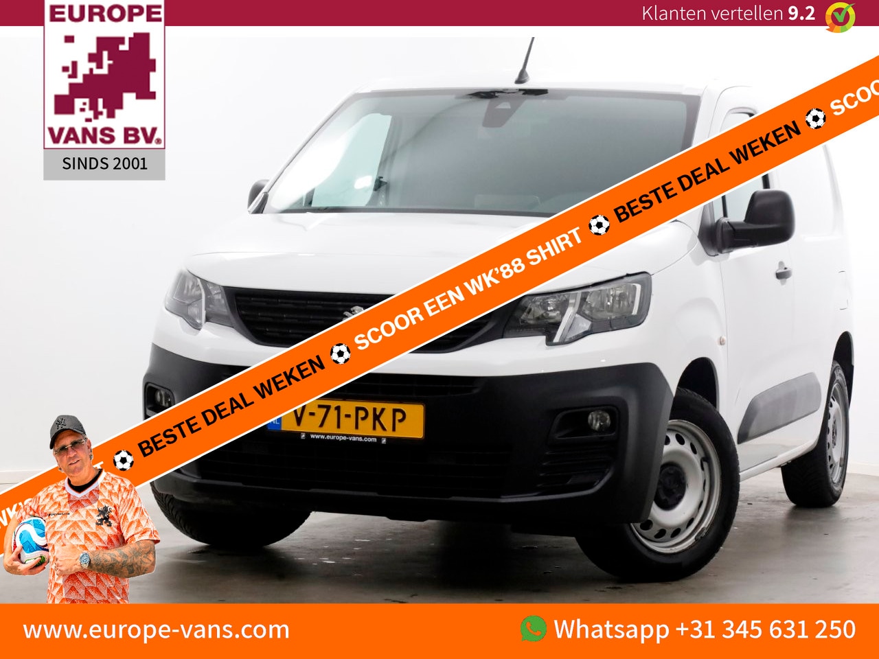 Peugeot Partner - 1.5 BlueHDI 130pk Automaat Airco/Navi/Camera 06-2021 - AutoWereld.nl