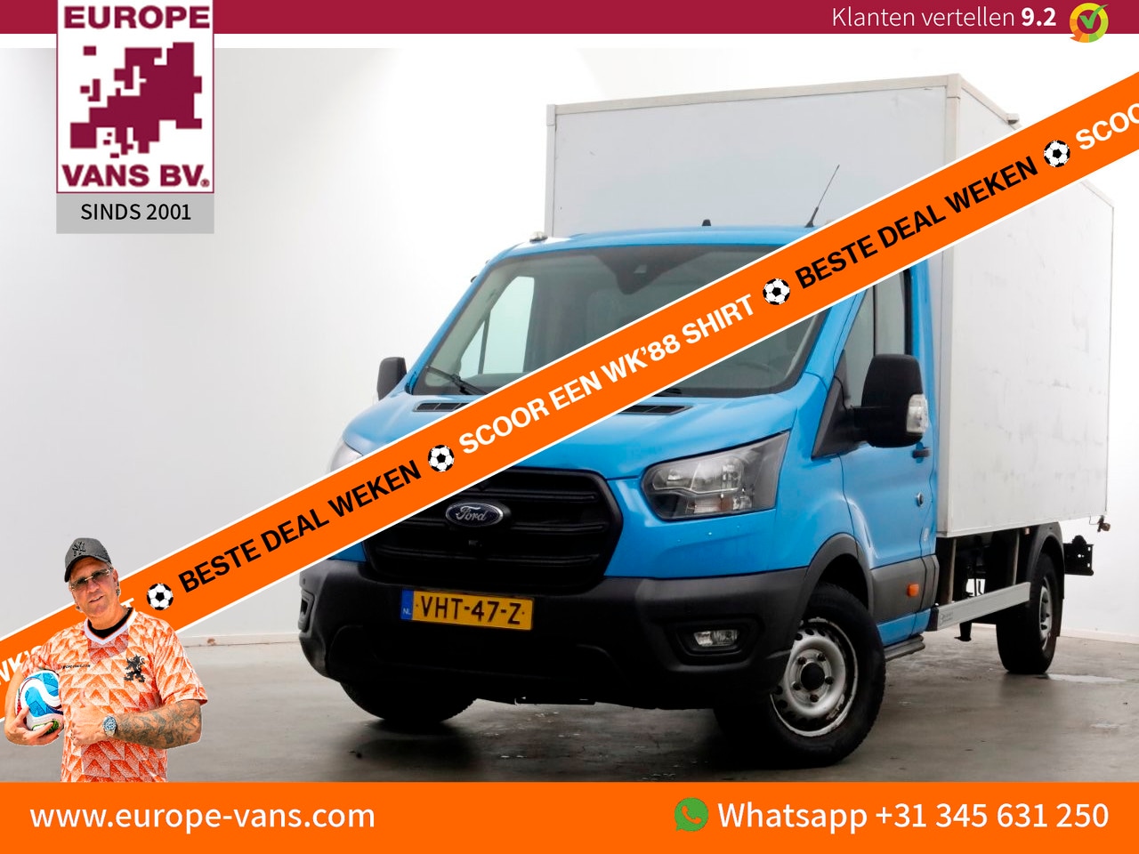 Ford Transit - 350 2.0 TDCI 130pk E6 Bakwagen met achterdeuren 2-Persoons 12-2020 - AutoWereld.nl