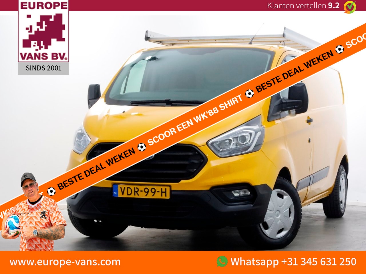 Ford Transit Custom - 340 2.0 TDCI 130pk L2H1 Trend Airco/Trekhaak 2800kg 03-2020 - AutoWereld.nl