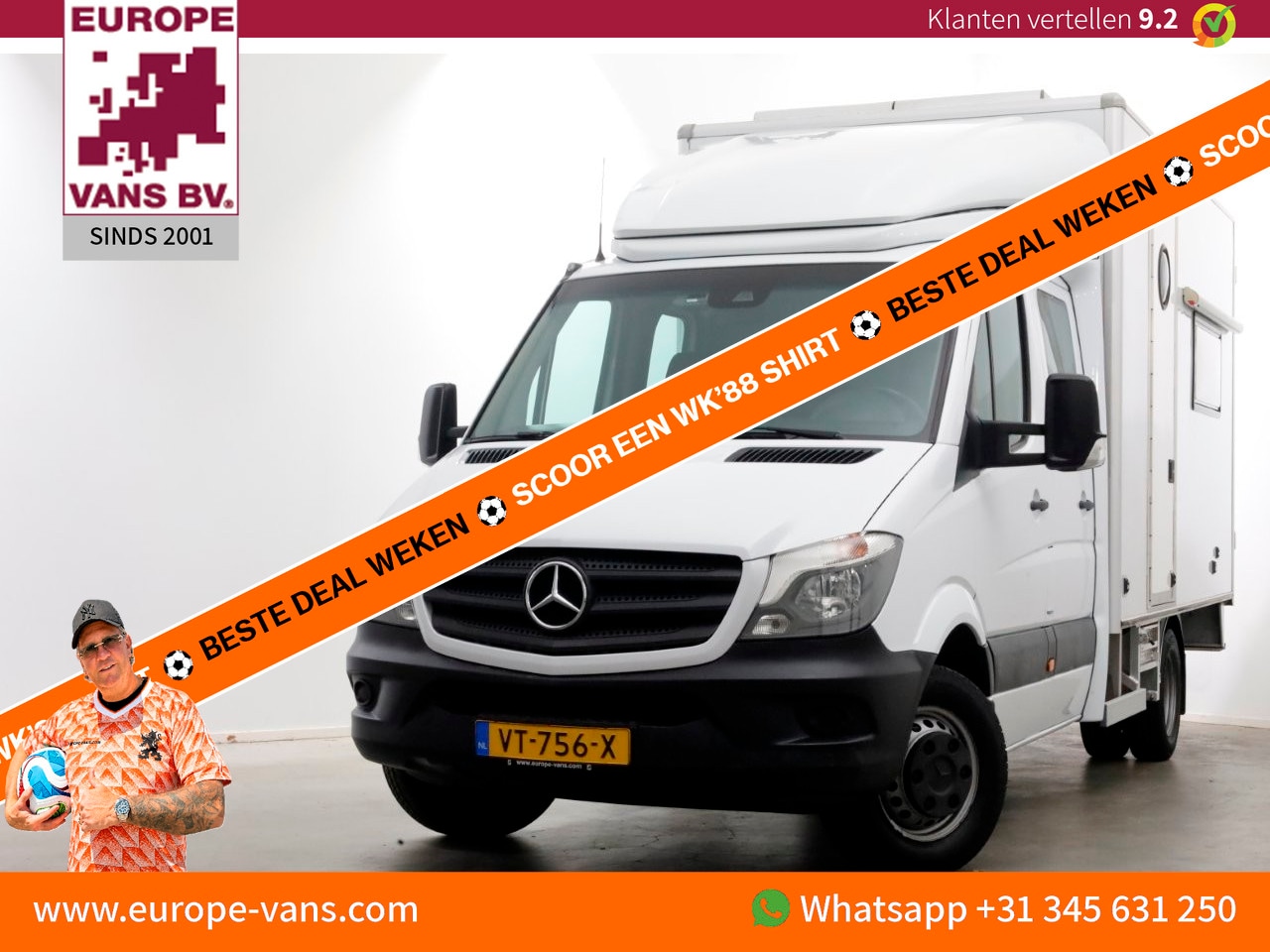 Mercedes-Benz Sprinter - 516 CDI 163pk E6 7G Automaat D.C. Bakwagen met achterdeuren/Camper? 03-2016 - AutoWereld.nl