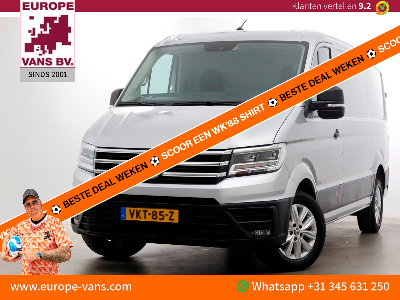 Volkswagen Crafter - 35 2.0 TDI 177pk DSG-Automaat L3H2 (L2H1) Highline LED/ACC/Trekhaak 3500kg 08-2021 - AutoWereld.nl