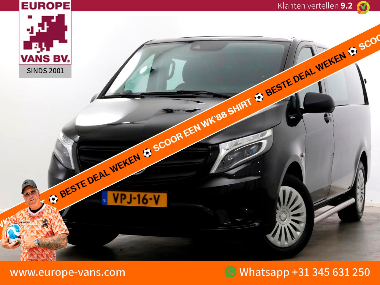 Mercedes-Benz Vito - 116 CDI 163pk 9G Automaat Lang D.C. 4x4 ZG2 ACC/LED/Navi/Camera 06-2022 - AutoWereld.nl