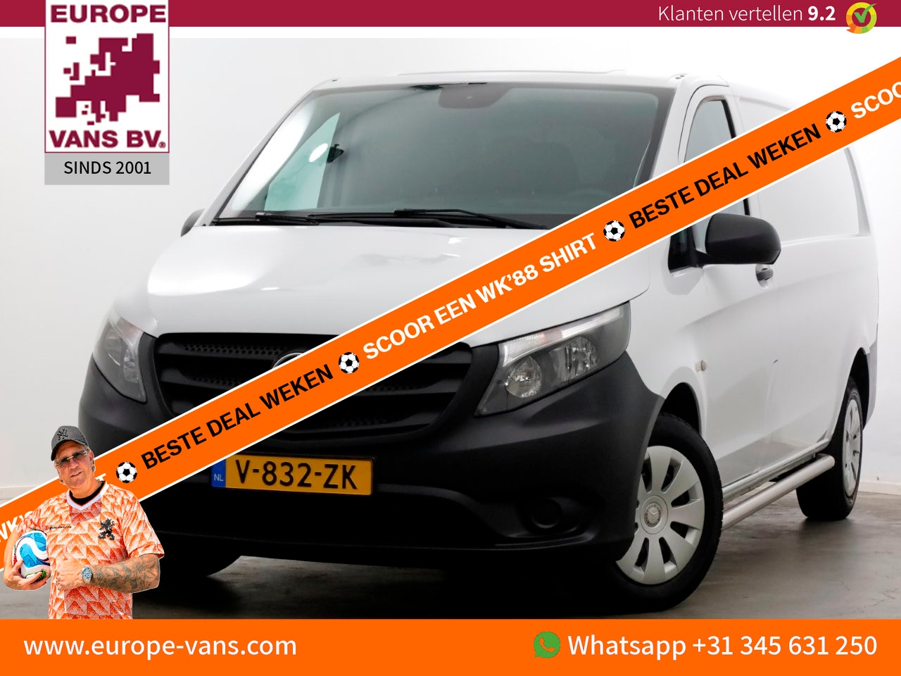 Mercedes-Benz Vito - 111 CDI 115pk E6 XL Extra Lang Airco/Camera/Achterklep 06-2019 - AutoWereld.nl