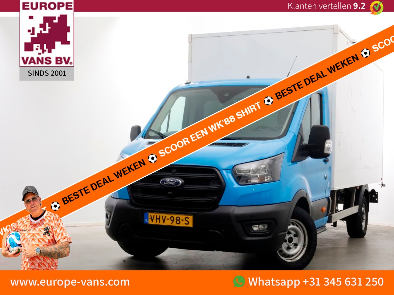 Ford Transit - 350 2.0 TDCI 130pk Bakwagen met achterdeuren 2-Persoons 12-2020 - AutoWereld.nl