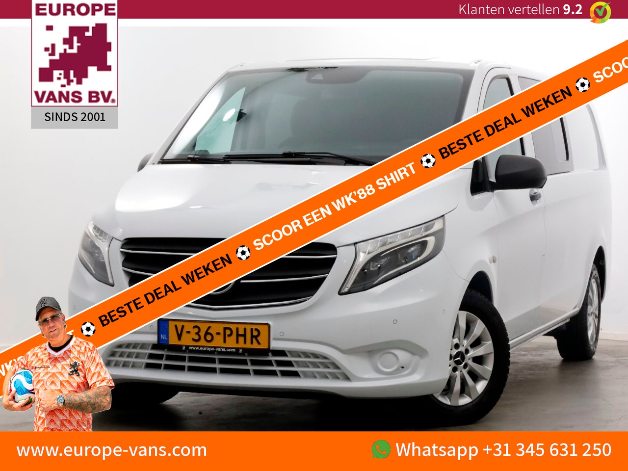 Mercedes-Benz Vito - 116 CDI 163pk RWD 9G Automaat XL Extra Lang D.C. LED/Airco/Carplay 07-2021 - AutoWereld.nl
