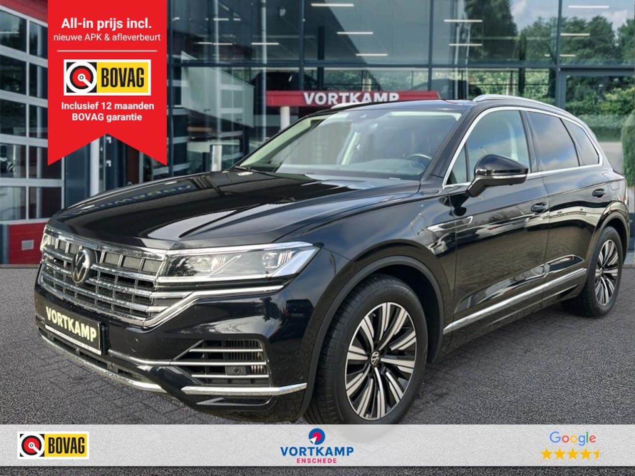 Volkswagen Touareg - 3.0 TSI E-HYBRID 4MOTION TREKHAAK/PANO-DAK/ELEK-KLEP/360CAM/LEDER/ACC/STOELVERW - AutoWereld.nl