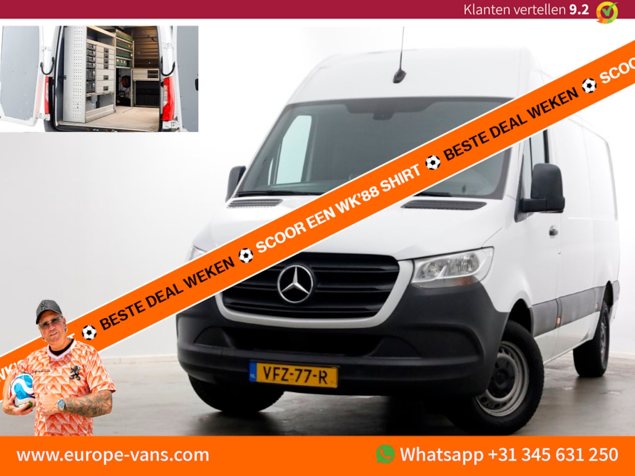 Mercedes-Benz Sprinter - 311 CDI 115pk E6 RWD L2H2 7G Automaat Airco/Camera/Inrichting 06-2020 - AutoWereld.nl