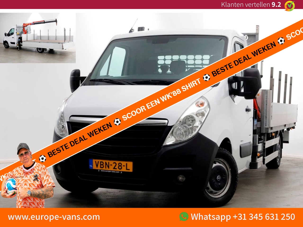 Opel Movano - 2.3 CDTI 145pk E6 Open Laadbak + Kraan 08-2019 - AutoWereld.nl