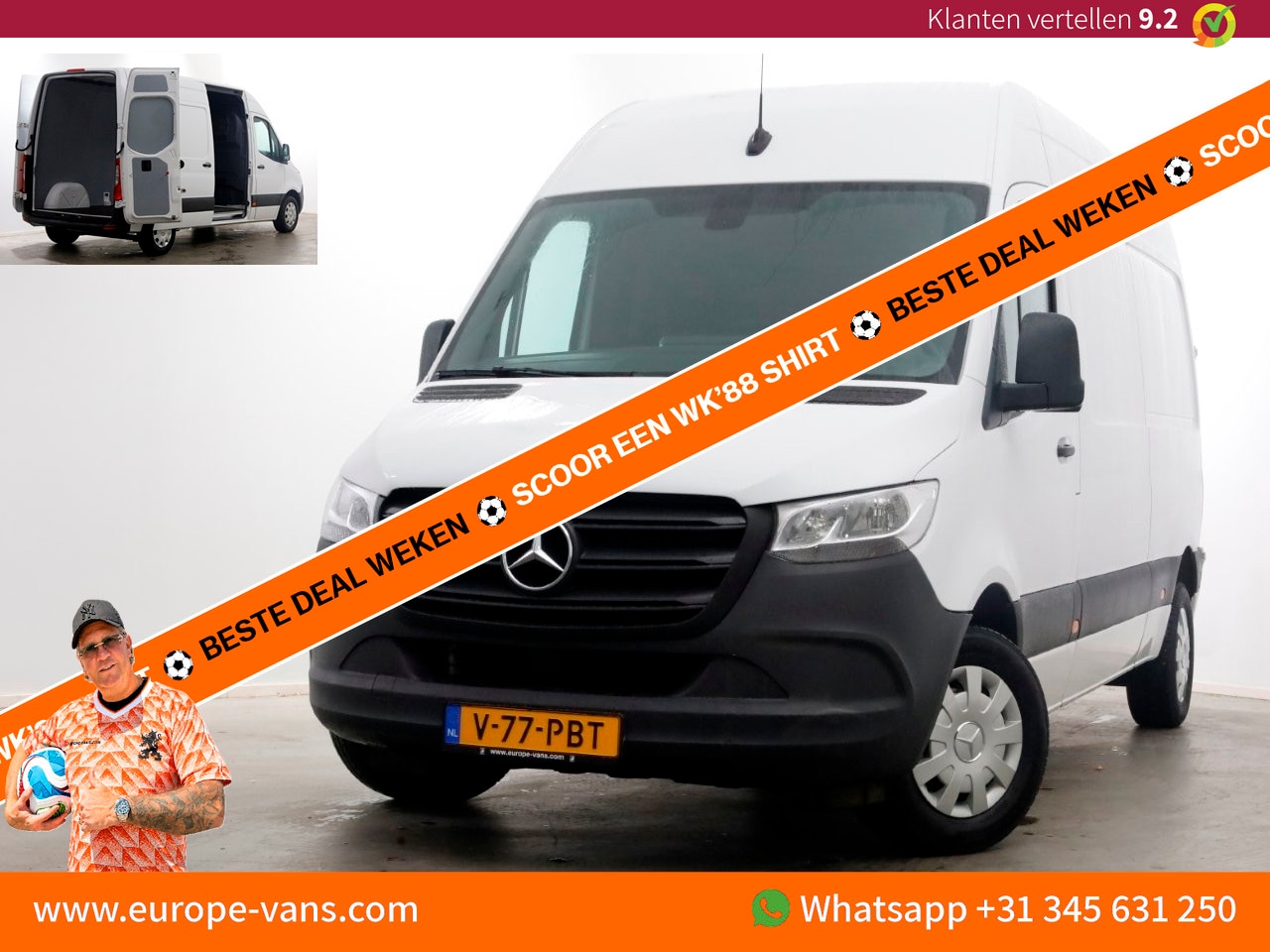 Mercedes-Benz Sprinter - 311 CDI 115pk L2H2 Airco/CarPlay 10-2023 - AutoWereld.nl