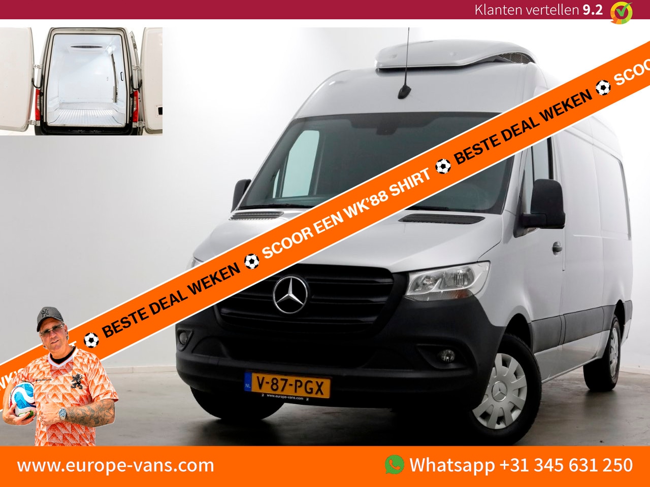 Mercedes-Benz Sprinter - 316 CDI 163pk RWD L2H2 Kerstner Koelwagen Navi/Camera 11-2019 - AutoWereld.nl