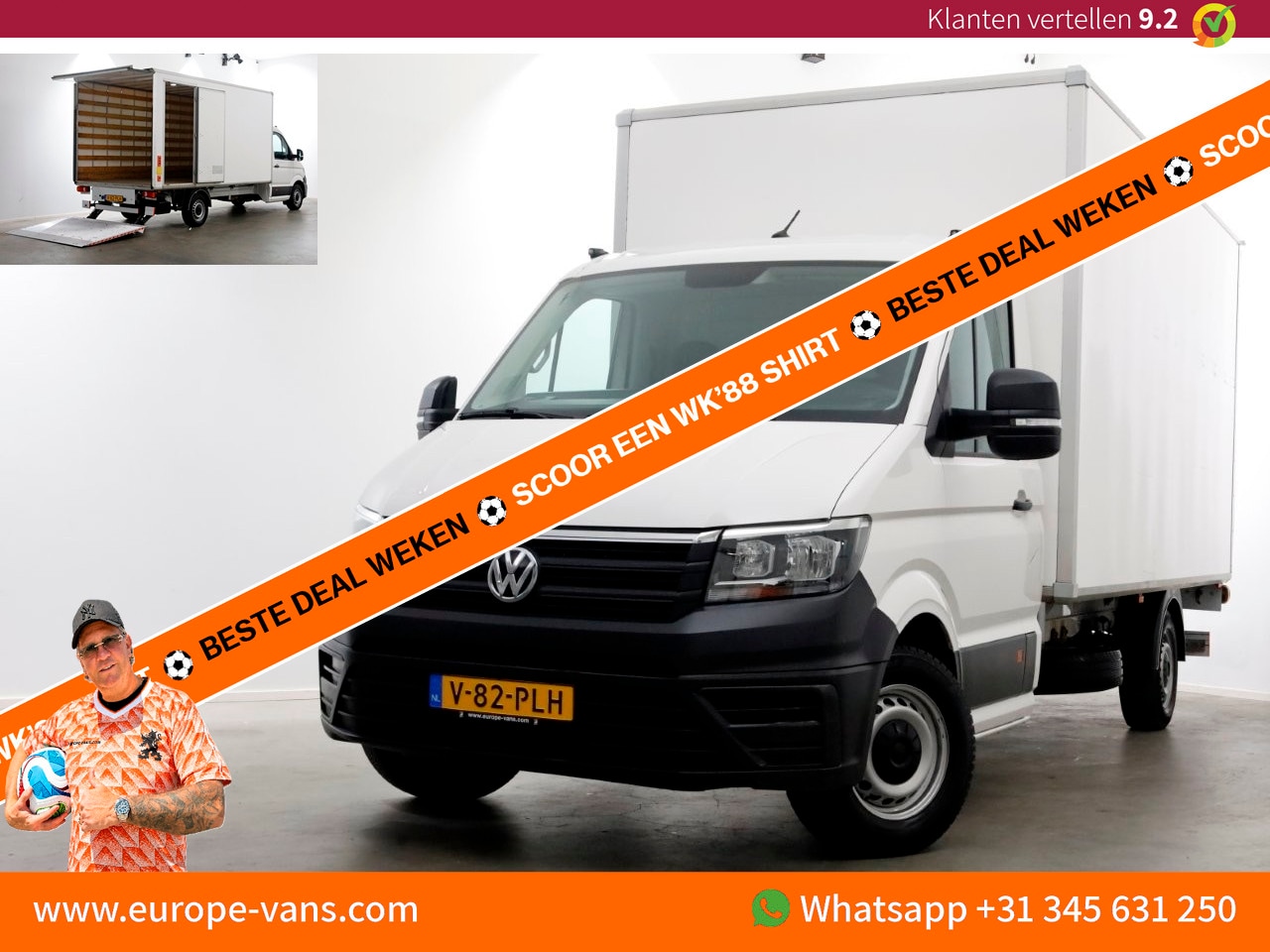 Volkswagen Crafter - 35 2.0 TDI 140pk Bakwagen met laadklep en zijdeur 03-2022 - AutoWereld.nl