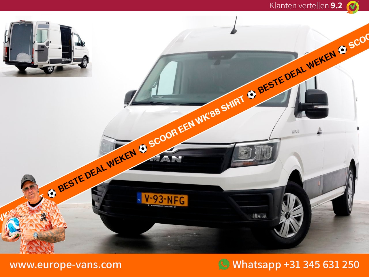 MAN TGE - 3.140 2.0 140pk L3H3 (L2H2) Airco/Navi/Camera 07-2022 - AutoWereld.nl