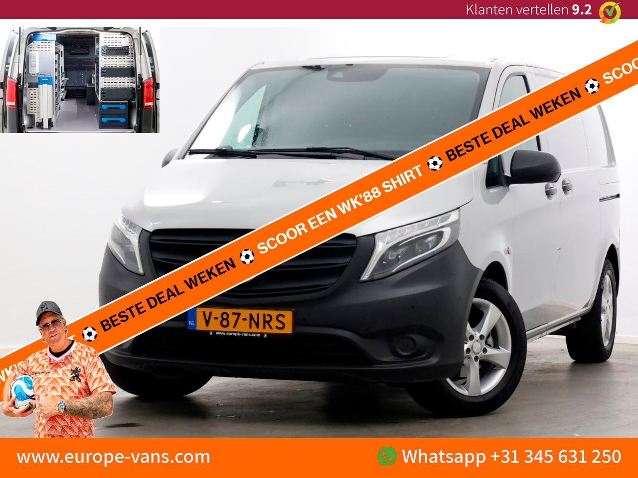 Mercedes-Benz Vito - 114 CDI 136pk Compact 9G Automaat 2x Schuifdeur/LED/Camera/Inrichting 07-2022 - AutoWereld.nl