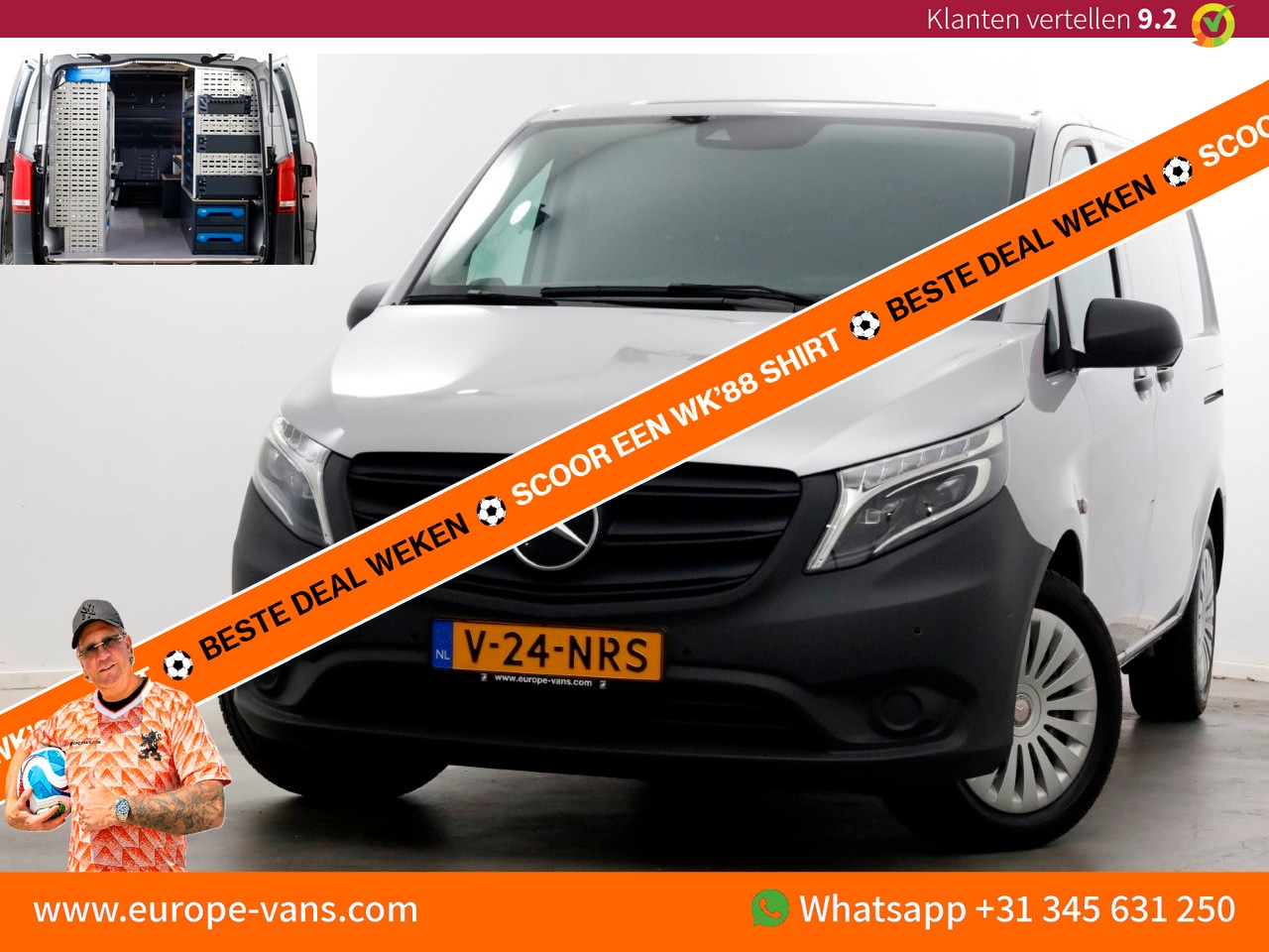Mercedes-Benz Vito - 114 CDI 136pk Compact 9G Automaat 2x Schuifdeur/LED/Camera/Inrichting 07-2022 - AutoWereld.nl