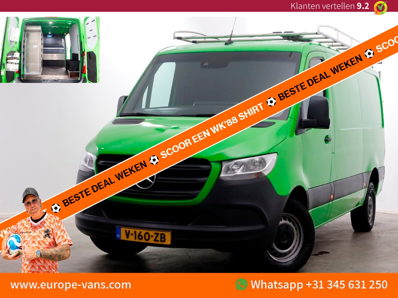 Mercedes-Benz Sprinter - 314 CDI 143pk L2H1 RWD 7G Automaat Airco/Navi/Camera 06-2019 - AutoWereld.nl