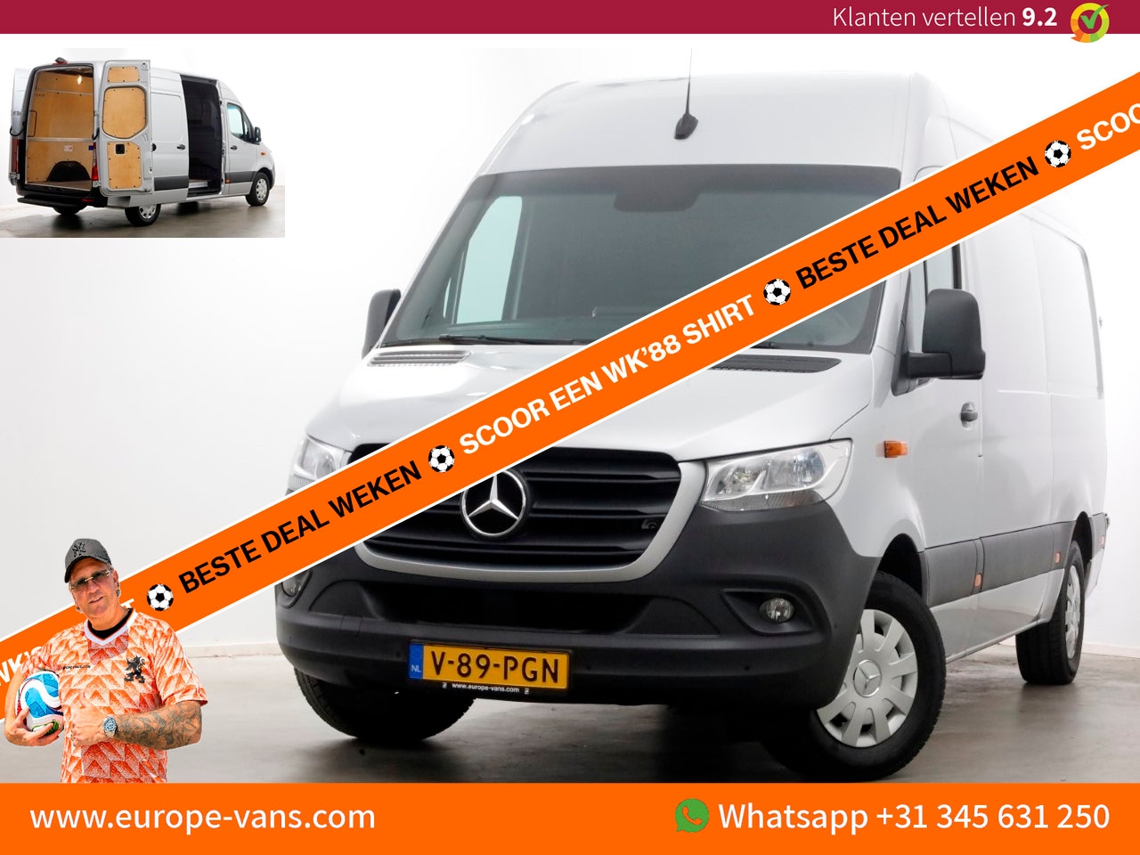 Mercedes-Benz Sprinter - 316 CDI 163pk RWD L2H2 Airco/Navi/Camera 09-2020 - AutoWereld.nl
