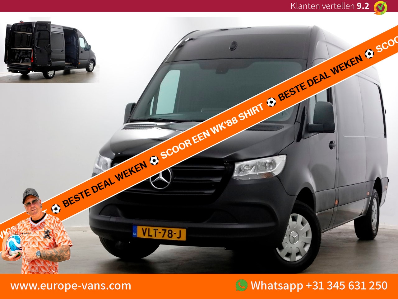 Mercedes-Benz Sprinter - 314 CDI 143pk RWD L2H2 Navi/Camera/Trekhaak 3500kg 02-2020 - AutoWereld.nl
