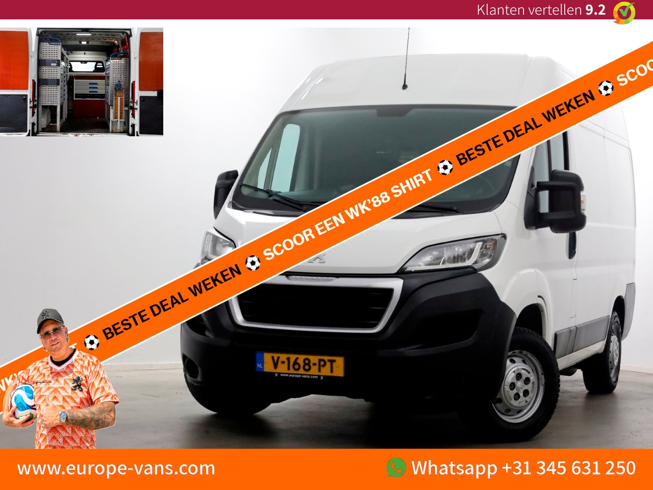 Peugeot Boxer - 2.0 BlueHDI E6 130pk L1H2 Premium Navi/Camera/Inrichting 06-2018 - AutoWereld.nl