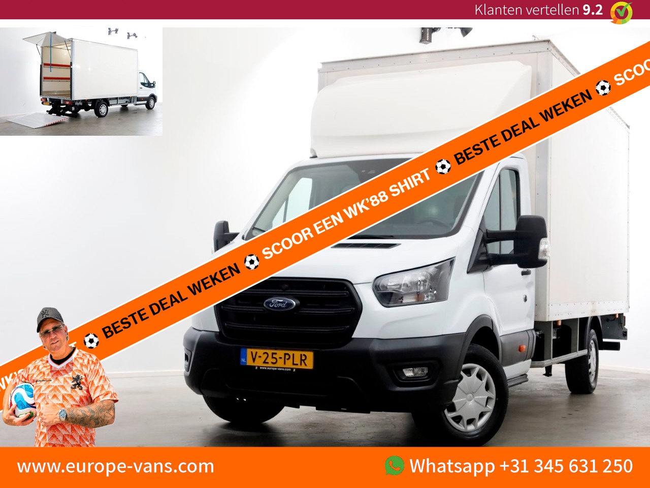 Ford Transit - 350 2.0 TDCI 130pk Trend Bakwagen met laadklep 1.005kg laadvermogen 11-2023 - AutoWereld.nl