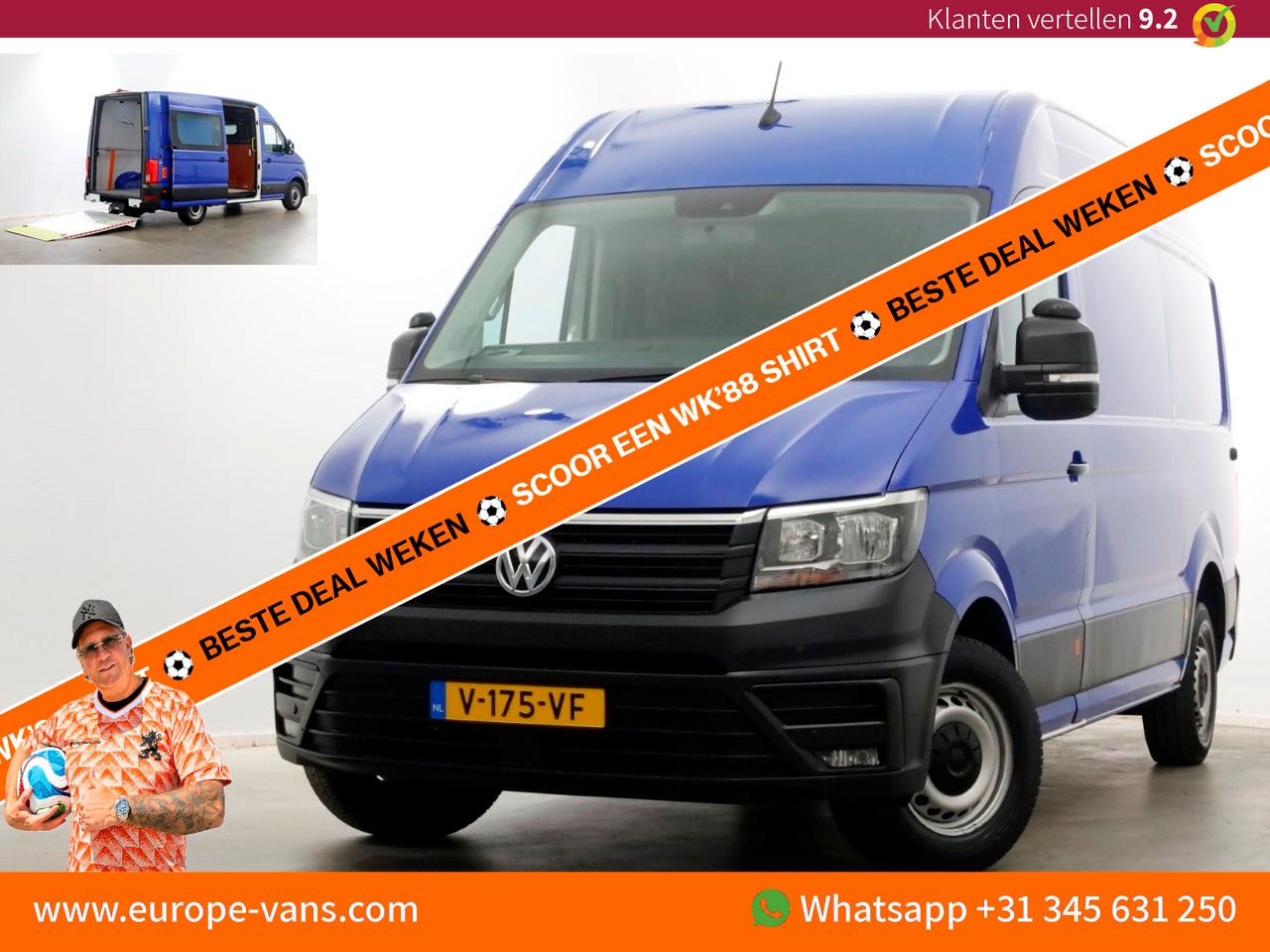 Volkswagen Crafter - 35 2.0 TDI E6 L3H3 (L2H2) Comfortline Airco/Camera/Laadklep 05-2019 - AutoWereld.nl