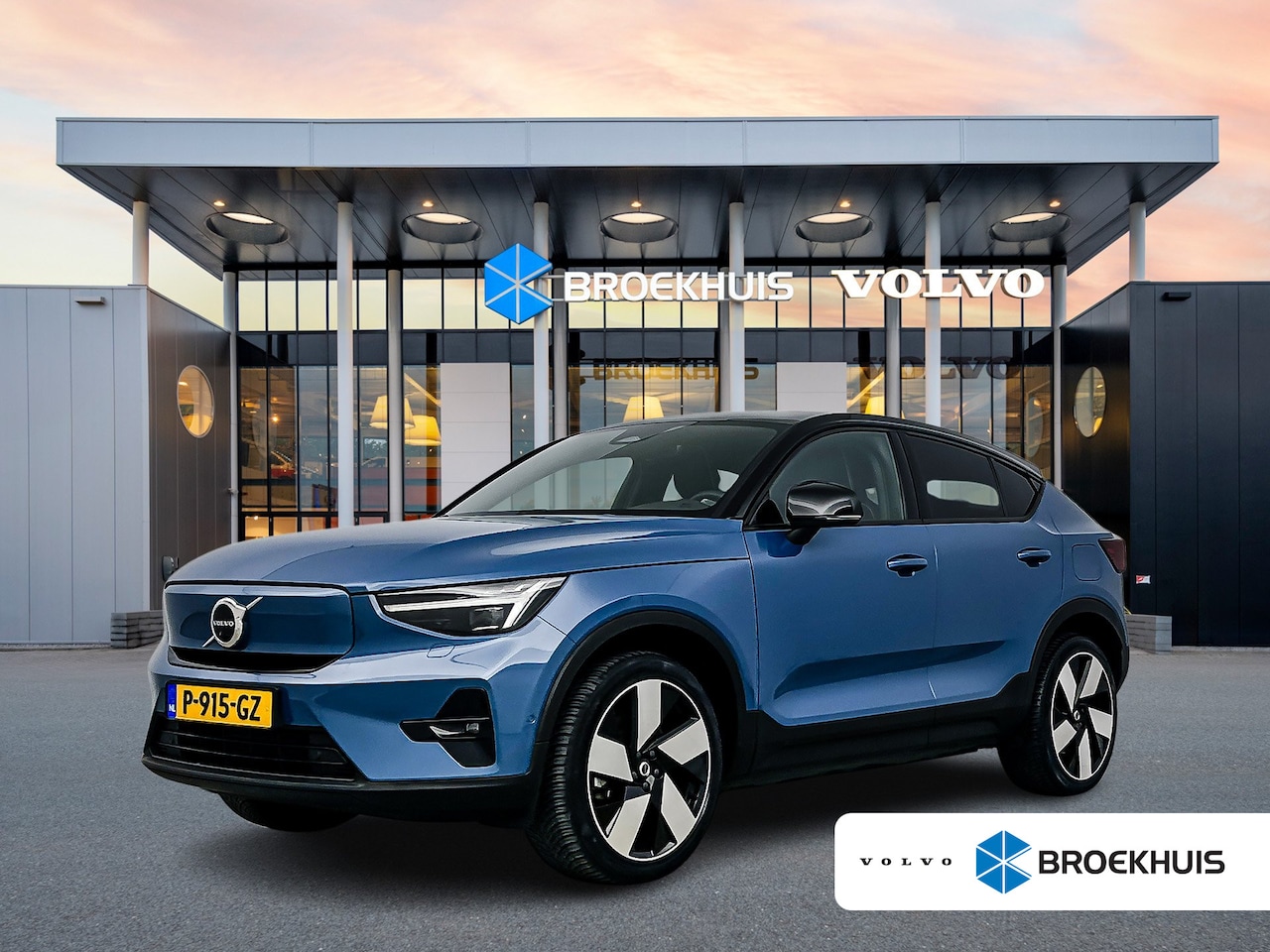 Volvo C40 - Recharge Twin Intro Edition 78 kWh | 20" Allseason | Leder/Nubuck | Trekhaak | Getint Glas - AutoWereld.nl