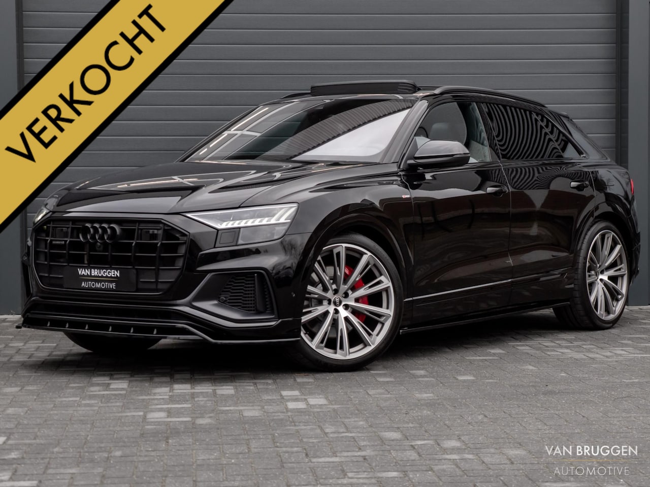 Audi Q8 - 55 TFSI e quattro S-Line Pano RS-Stoelen Trekhaak 23" BTW HUD 360 - AutoWereld.nl