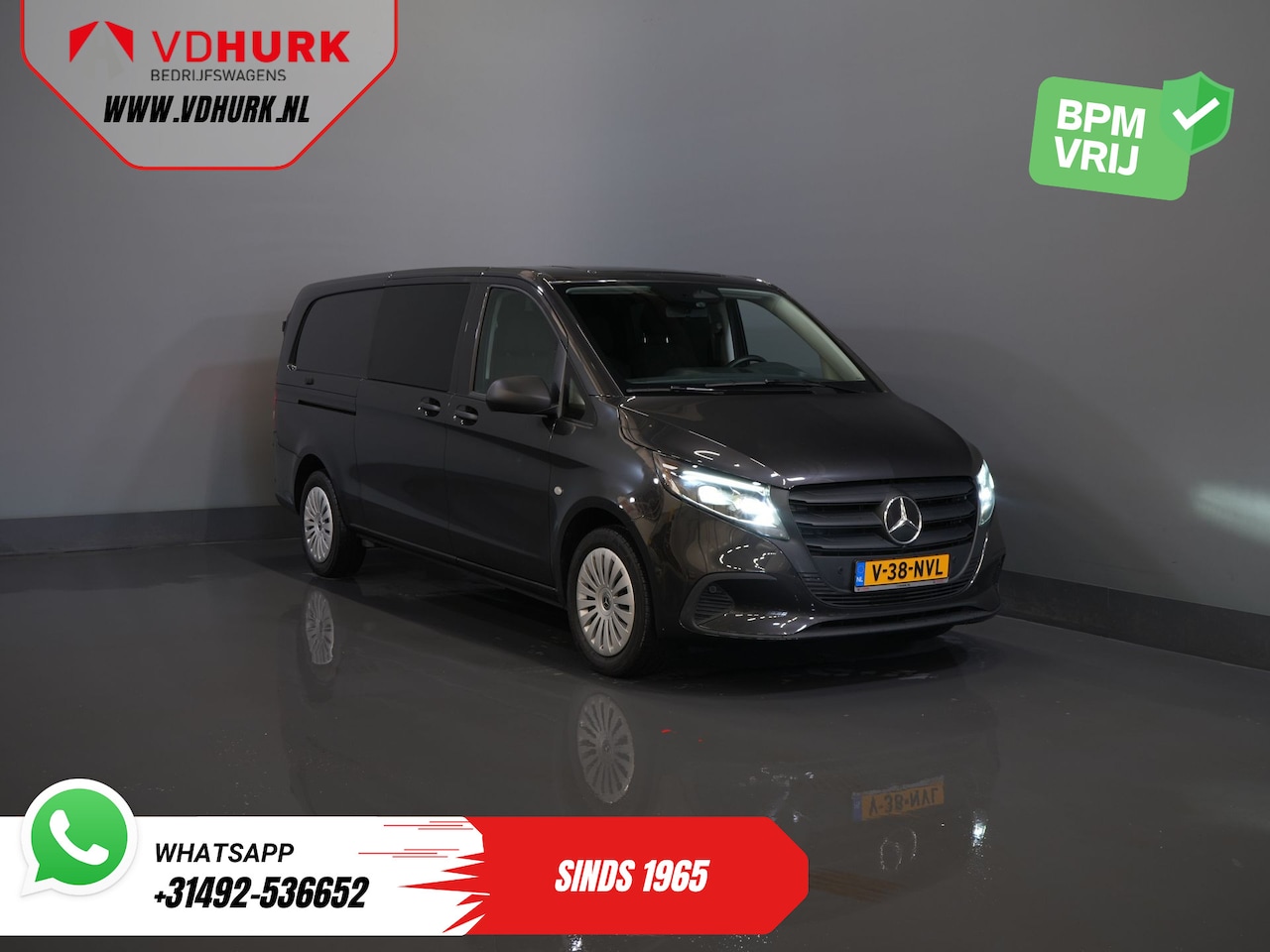 Mercedes-Benz Vito - 116 CDI Aut. L3 DC Dubbel Cabine BPM VRIJ! 6 Pers./ 2xSchuifdeur/ LED/ Stoelverw./ 270Gr. - AutoWereld.nl