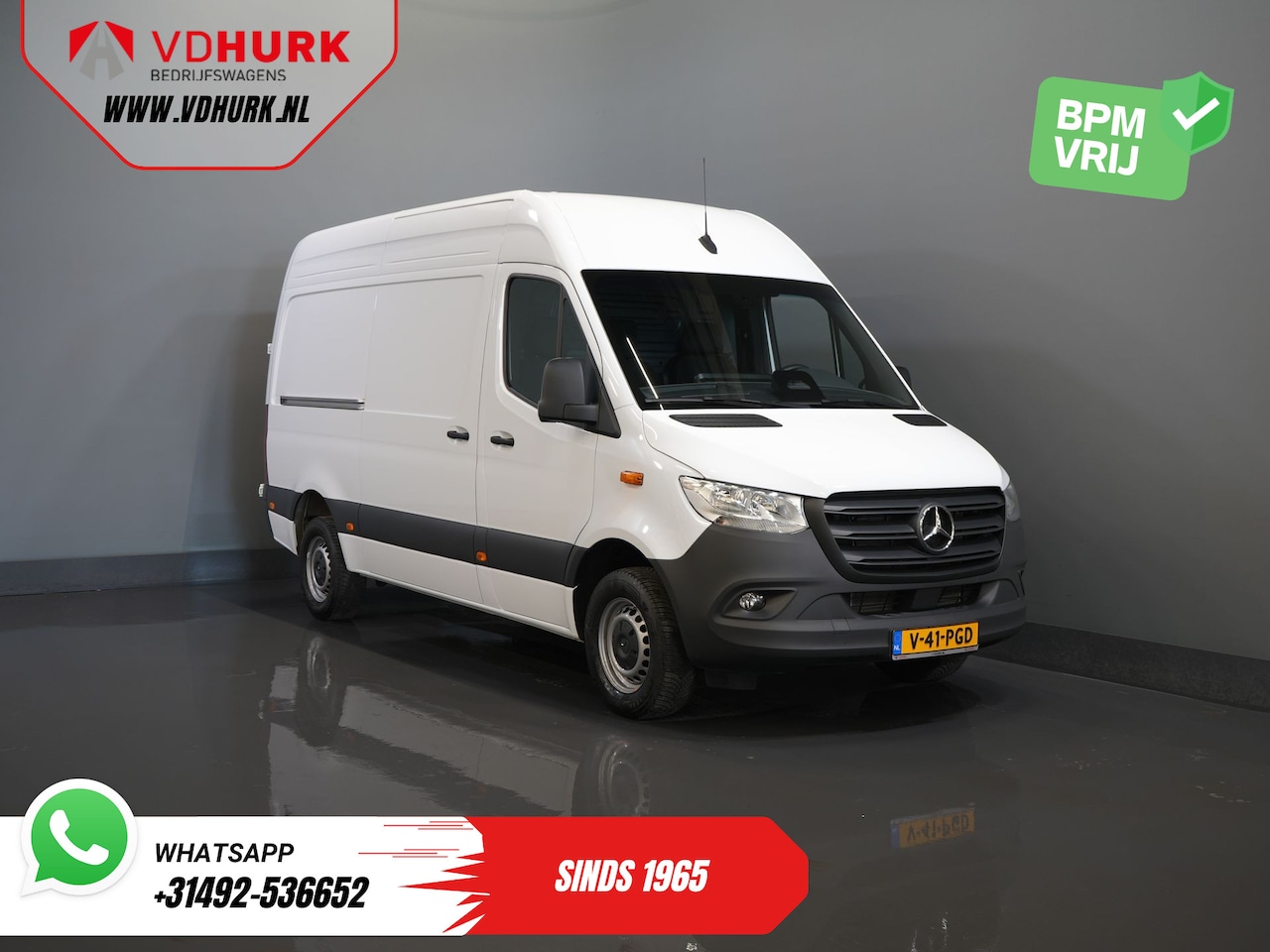 Mercedes-Benz Sprinter - 317 CDI Aut. L2H2 BPM VRIJ! 3.5t Trekverm./ Gev.Stoel/ 270 Gr.Deuren/ Stoelverw./ Navi/ Ca - AutoWereld.nl