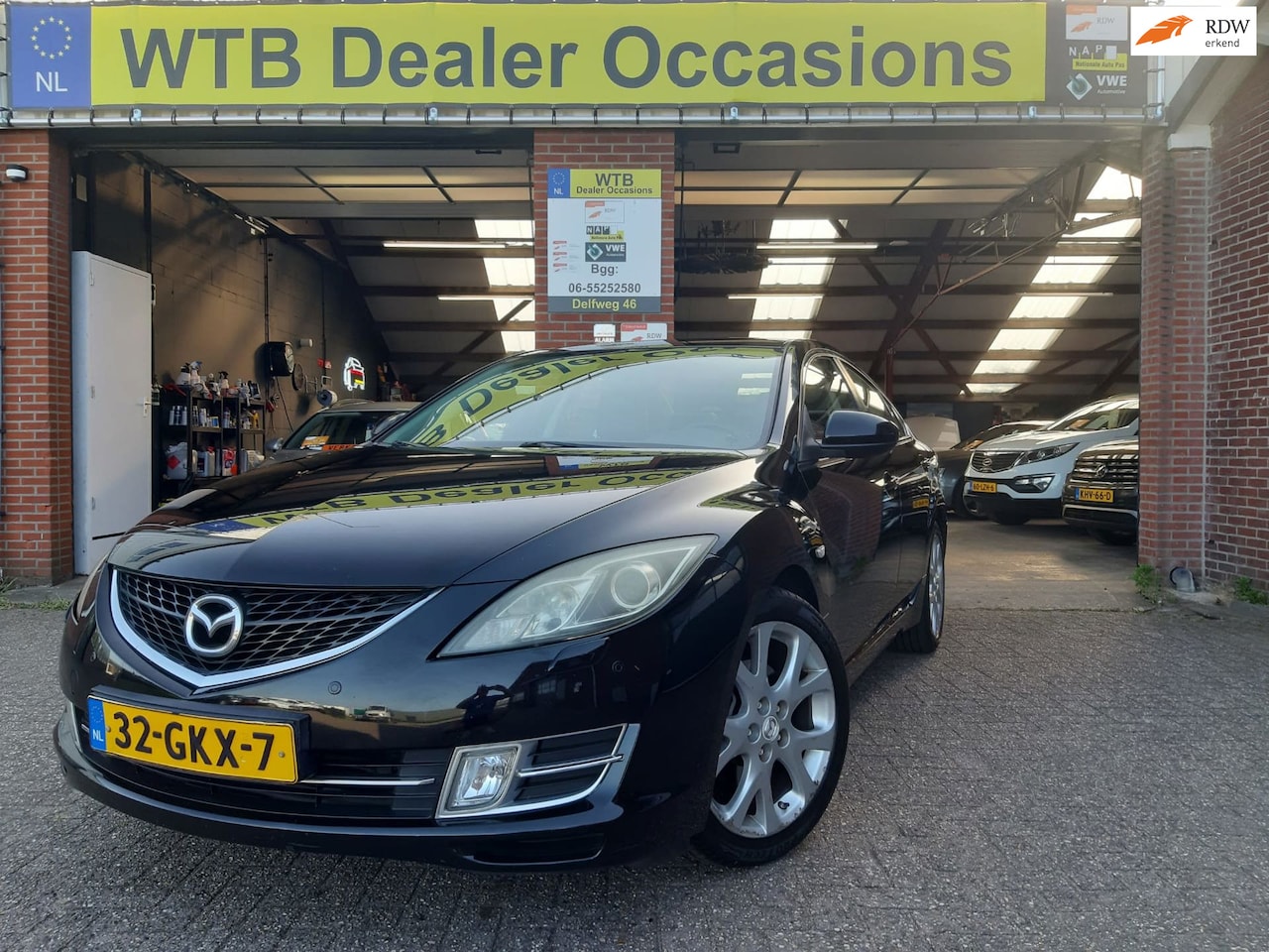 Mazda 6 - 2.5 S-VT Executive 2.5 S-VT Executive, Navi, Airco, Leder, Bose Audio, Cruise Contr. stoel verwarming, full o - AutoWereld.nl