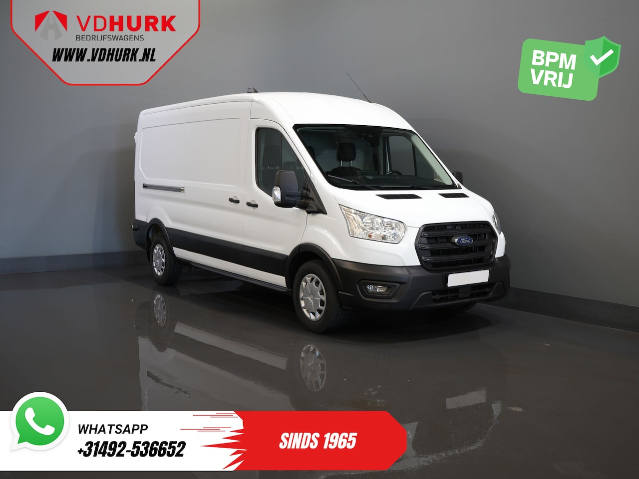 Ford Transit - 2.0 TDCI 130 pk Aut. L3H2 Trend 270Gr.Deuren/ Carplay/ 360 Camera/ PDC/ Climate/ Cruise - AutoWereld.nl