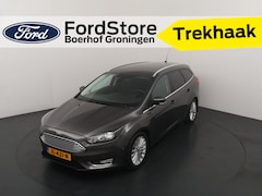 Ford Focus Wagon - EcoBoost 125 pk Titanium | Trekhaak | Voorruitverw. | Navi | Clima | Cruise | 17" | Keyles