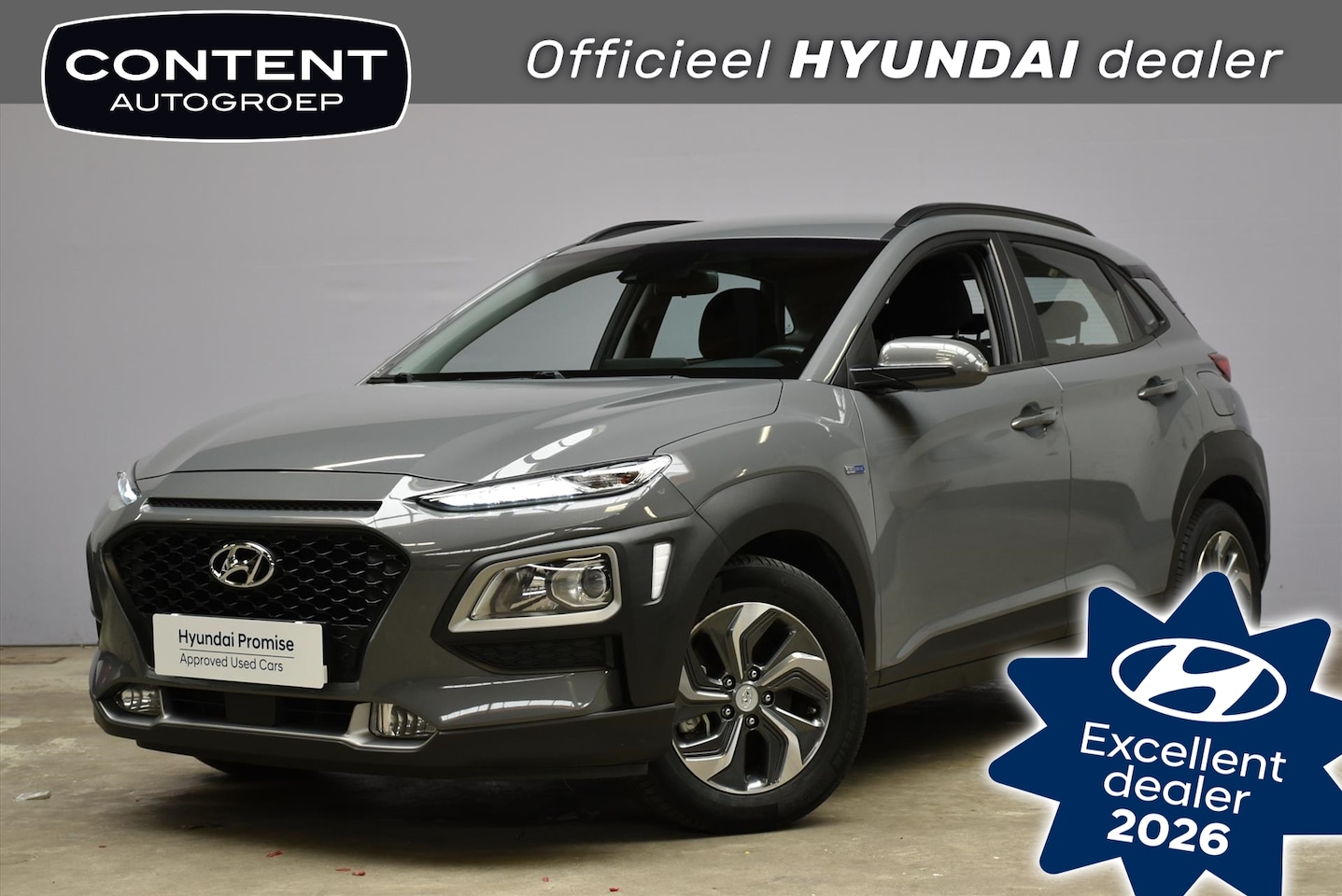 Hyundai Kona - 1.6 Hybride Aut. Comfort I Navi I Camera I Cruise - AutoWereld.nl