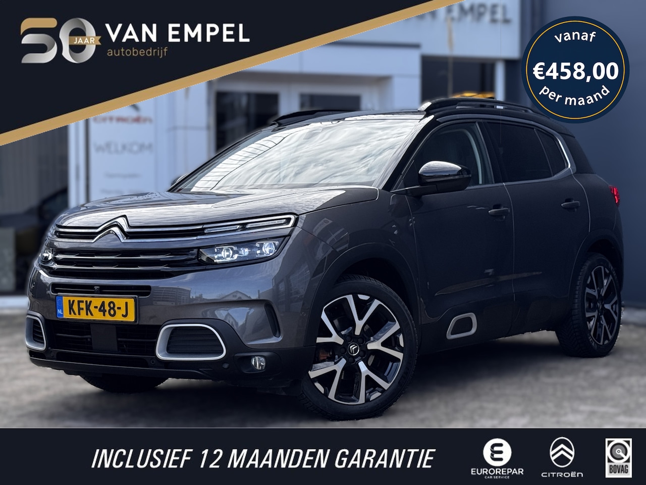 Citroën C5 Aircross - 1.6 PureTech Shine | 180 PK | Leder + Memory | 360 Camera | Elek. Achterklep | Stoelverwar - AutoWereld.nl