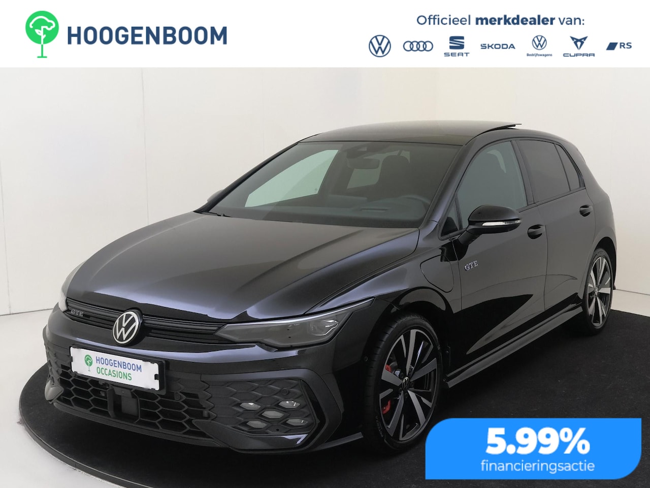 Volkswagen Golf - 1.5 eHybrid GTE | SoH 95% | Panoramadak | Head-up display | Black style | 360 camera | Sto - AutoWereld.nl
