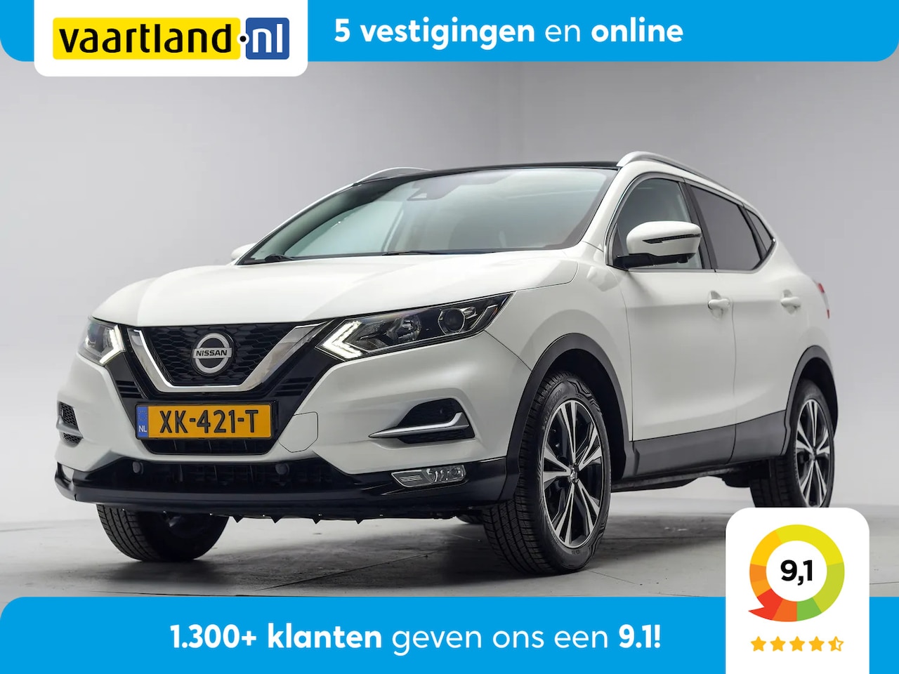 Nissan Qashqai - 1.3 DIG-T 140pk Business Edition [ Panorama LED Navi ] - AutoWereld.nl