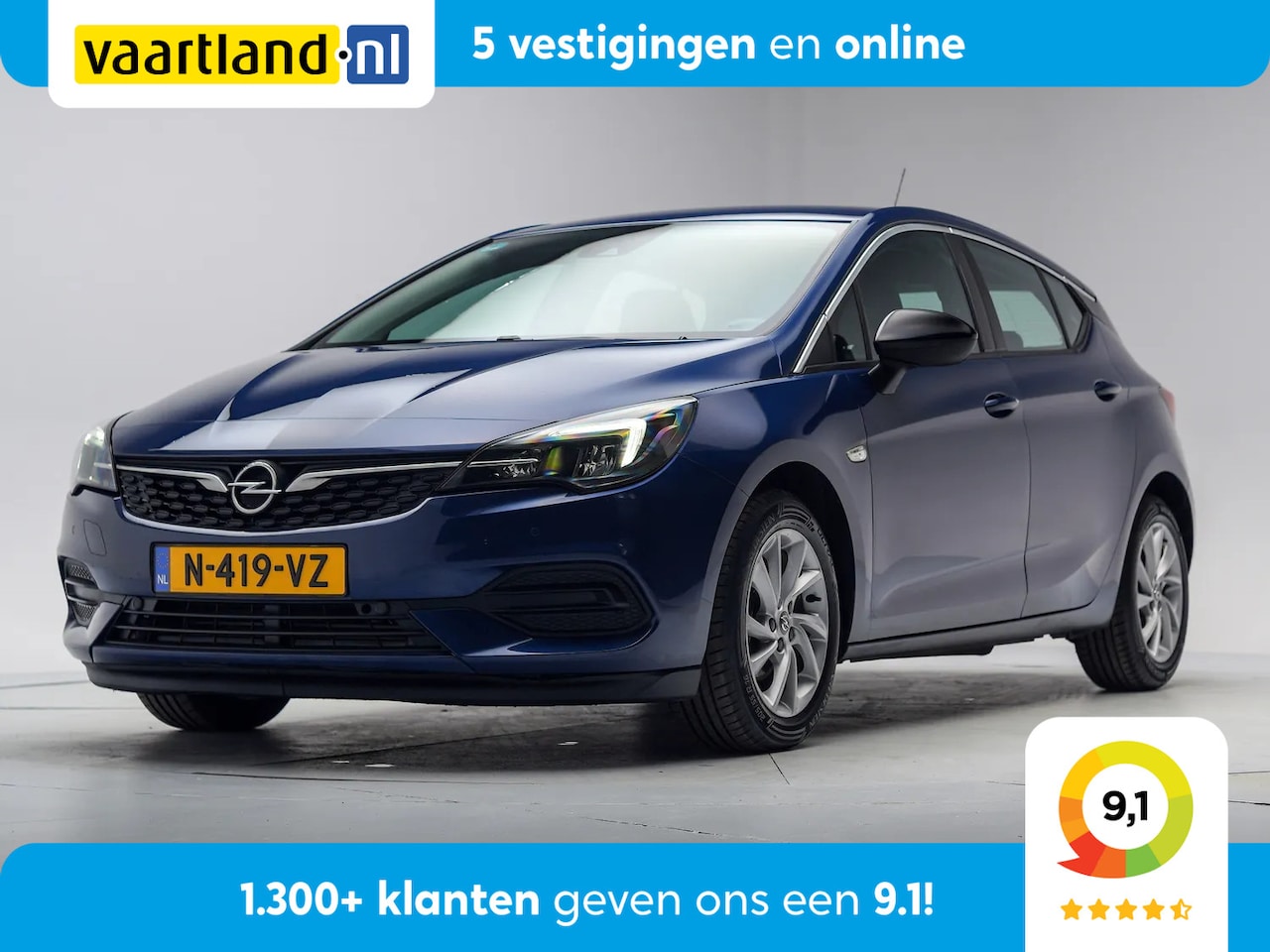 Opel Astra - 1.4 Elegance business edition Aut.[ Apple / Android Clima / ECC Navi PDC Led Half-leder ] - AutoWereld.nl