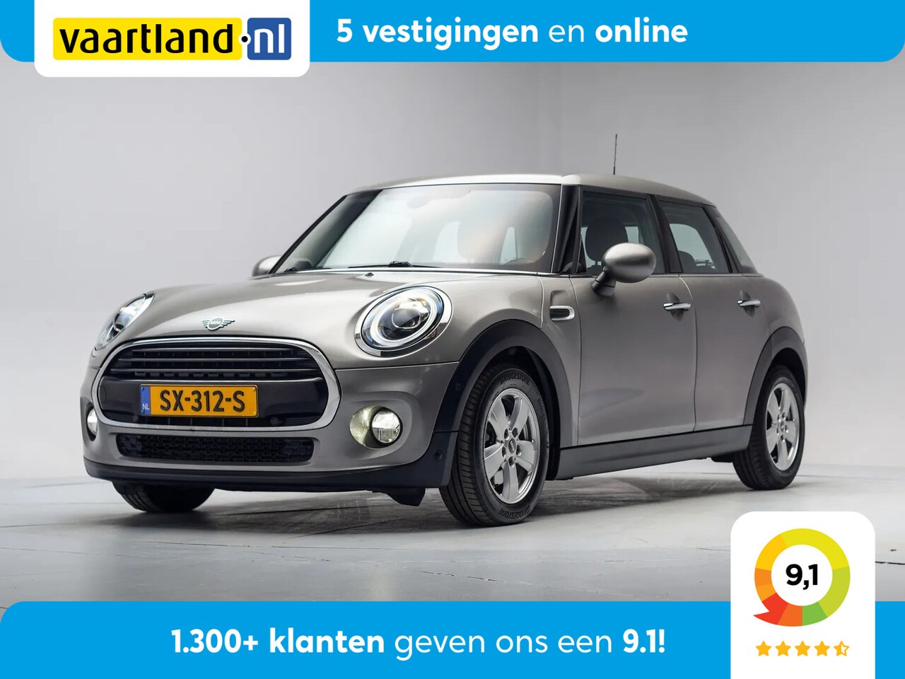 MINI Cooper - 1.5 136pk 5-drs Aut. [ LED Navi Airco PDC ] - AutoWereld.nl