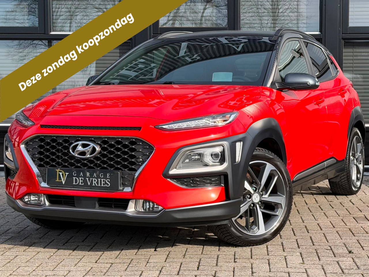 Hyundai Kona - 1.0T Premium Full Option HUD Leder Camera Krell Garantie - AutoWereld.nl