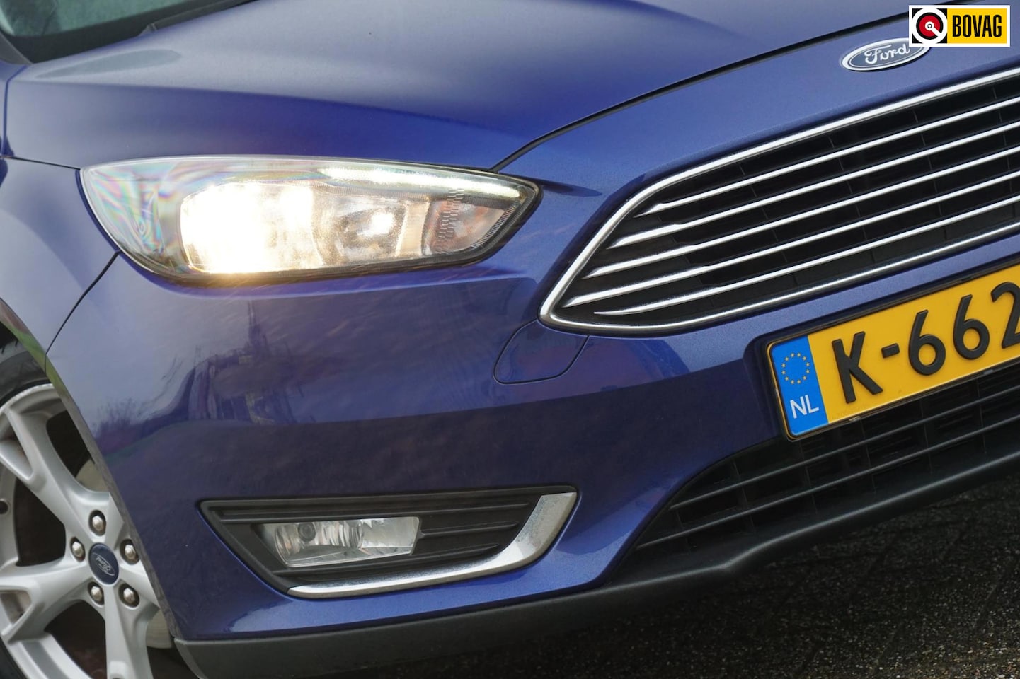 Ford Focus Wagon - 1.0 125PK Titanium Sport | Deep Impact Blue | 18"LMV/NAV/Cruise/Clima - Sportief! - AutoWereld.nl