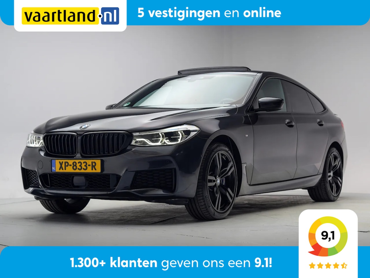 BMW 6-serie Gran Turismo - GT 640i xDrive M Sport [ Pano Soft-close Massage Nappaleder Bowers&Wilkins ] - AutoWereld.nl