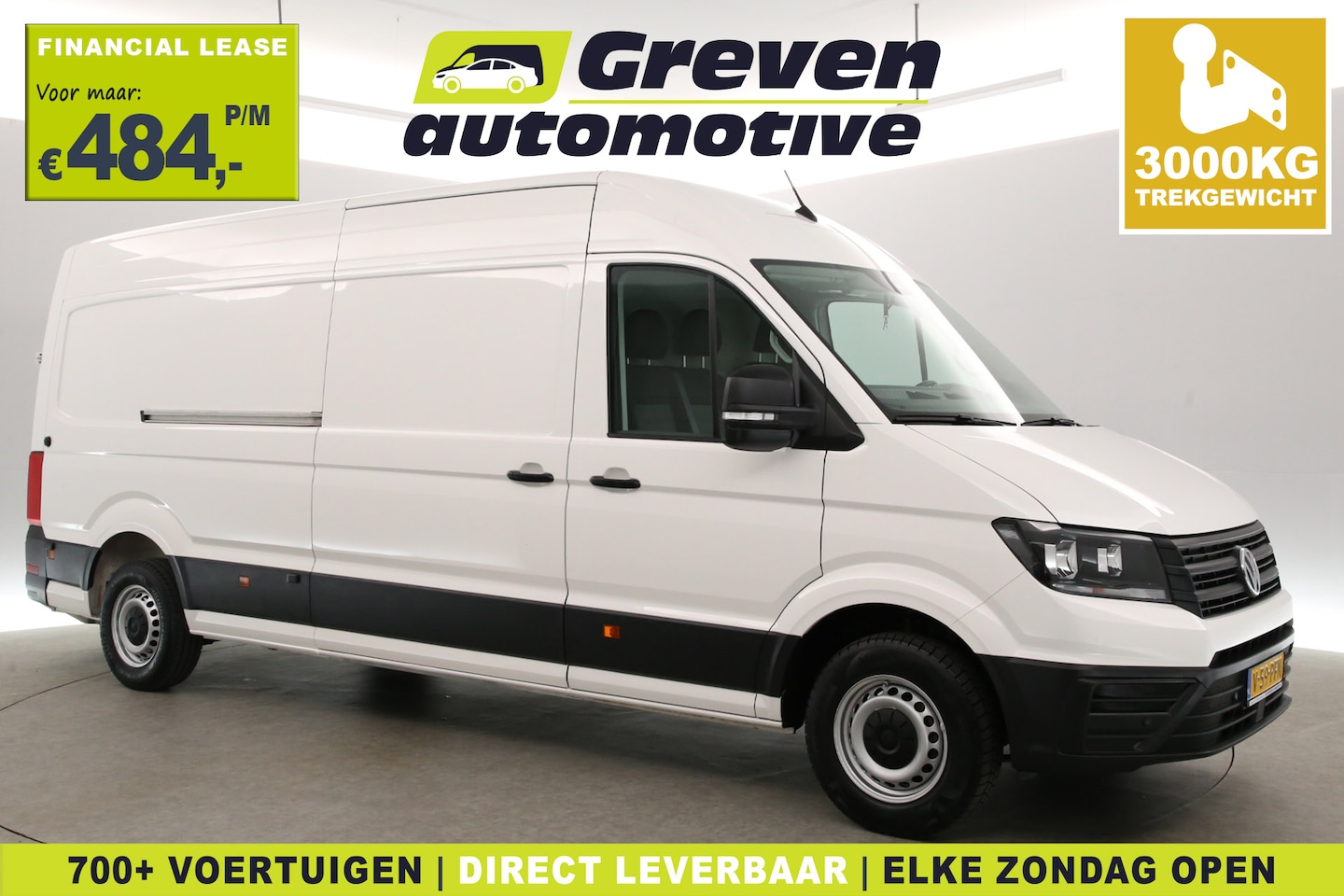 Volkswagen Crafter - 2.0 TDI 177PK L4H3 | Aut. | 3000kg Trekgew. | Airco | Cruise | Camera | 3 Zits | Carplay | - AutoWereld.nl