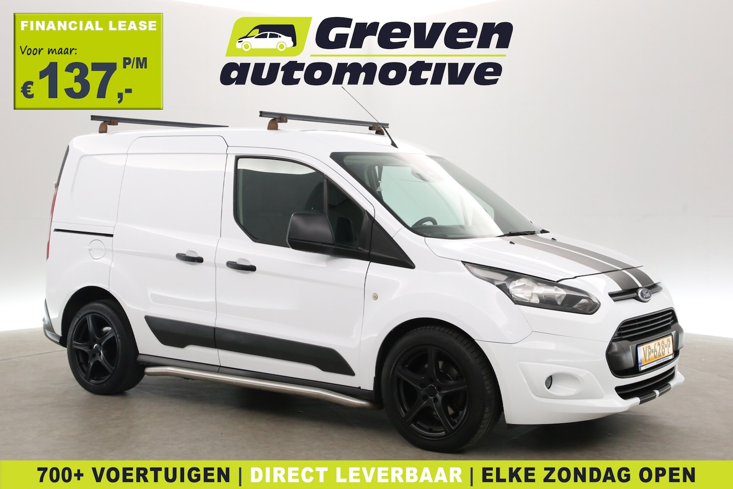 Ford Transit Connect - 1.6 TDCI | Airco | Cruise | Trekhaak | 3 Zits | Parkeersens. - AutoWereld.nl