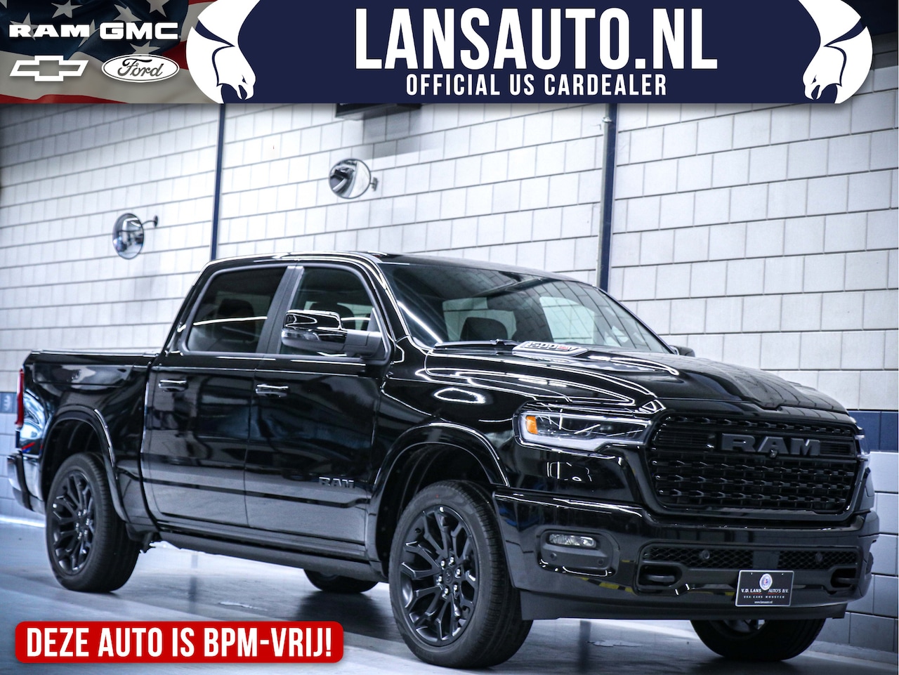 Dodge Ram 1500 - Limited Night Hurricane | BPM-vrij leverbaar! | 3.0L High Output 540pk 4x4 Crew Cab | Tail - AutoWereld.nl