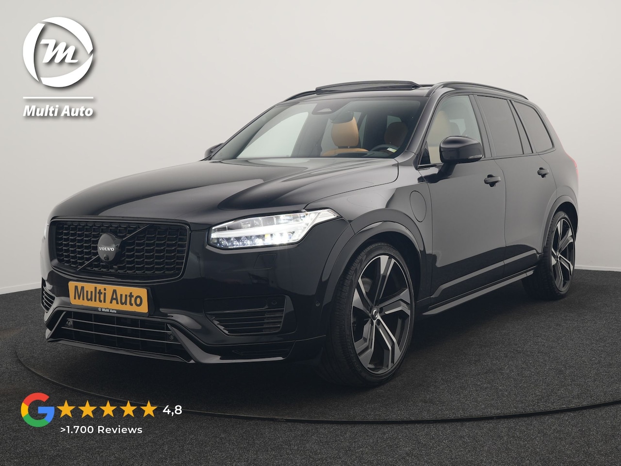 Volvo XC90 - T8 Recharge AWD Ultimate Dark LONG RANGE 7 Persoons PHEV 455pk Dealer O.H. | Trekhaak Af F - AutoWereld.nl